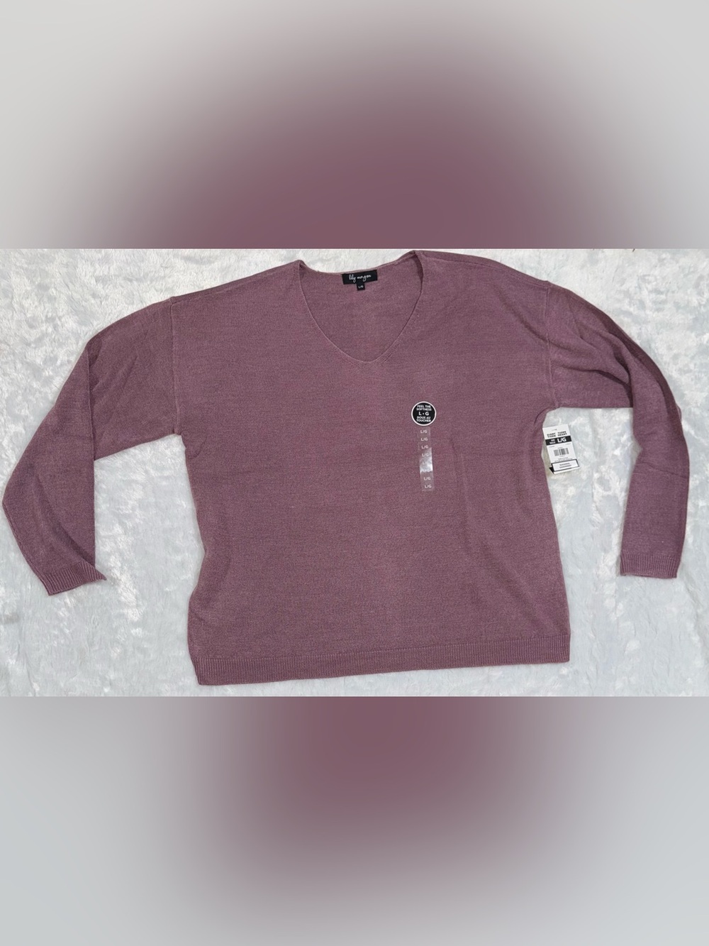 Lily Morgan NWT cozy V-Neck Sweater